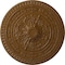 Ekena Millwork Naple Ceiling Medallion (Fits Canopies up to 3 3/8"), Hand-Painted Smokey Topaz, 37 1/2"OD x 3 3/8"P CM37NASTF - alternate 1